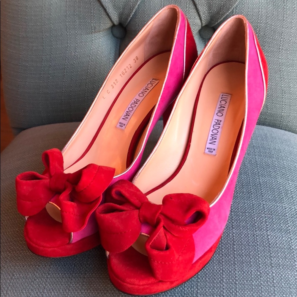 Luciano Padovan Peep Toe Heels